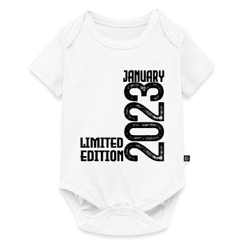 Birthday gift January 2023. January 2023. - Baby Premium short-sleeve bodysuit - white - Front