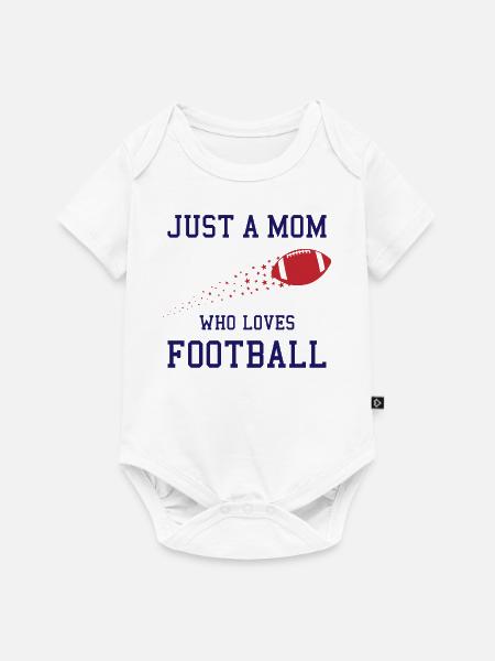 Football Mama Highlight - Baby Premium Kurzarmbody - Weiß