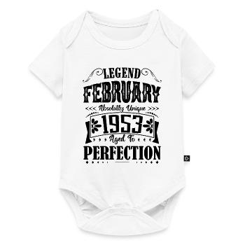 Februar 1953. Februar 1953 Geburtstagsgeschenk. - Baby Premium Kurzarmbody - Weiß - Vorne