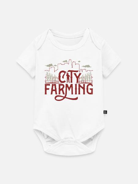 Stadtbauer - Baby Premium Kurzarmbody - Weiß