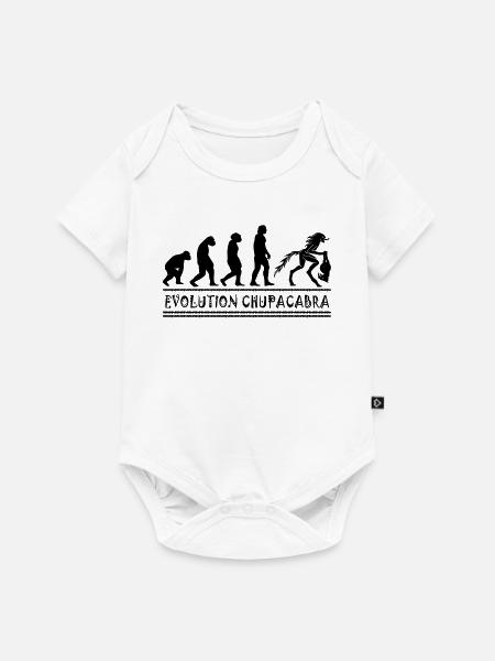 Kryptozoologen Chupacabra-Kreaturen Evolution - Baby Premium Kurzarmbody - Weiß