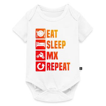 Dirt Bike Dirt Biker Supermoto Motocross Hommes - Body à manches courtes Premium Bébé - blanc - Devant