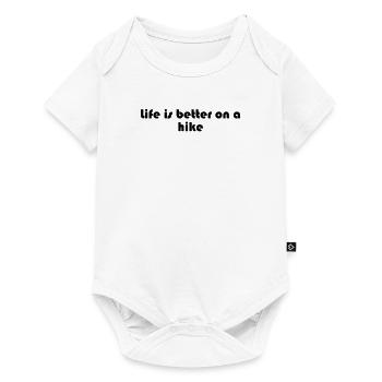 Randonnée - La vie est plus belle en randonnée - Body à manches courtes Premium Bébé - blanc - Devant