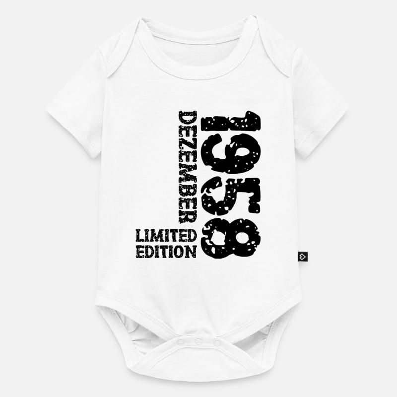 1958 décembre édition limitée 65e anniversaire décoration - Body à manches courtes Premium Bébé - blanc