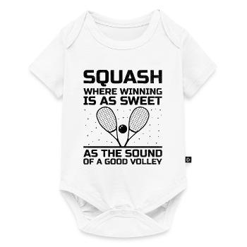 Squash Player Squash Tennis Player Raquetball Spor - Baby Premium short-sleeve bodysuit - white - Front
