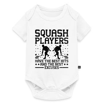 Squash Player Squash Tennis Player Raquetball Spor - Baby Premium short-sleeve bodysuit - white - Front