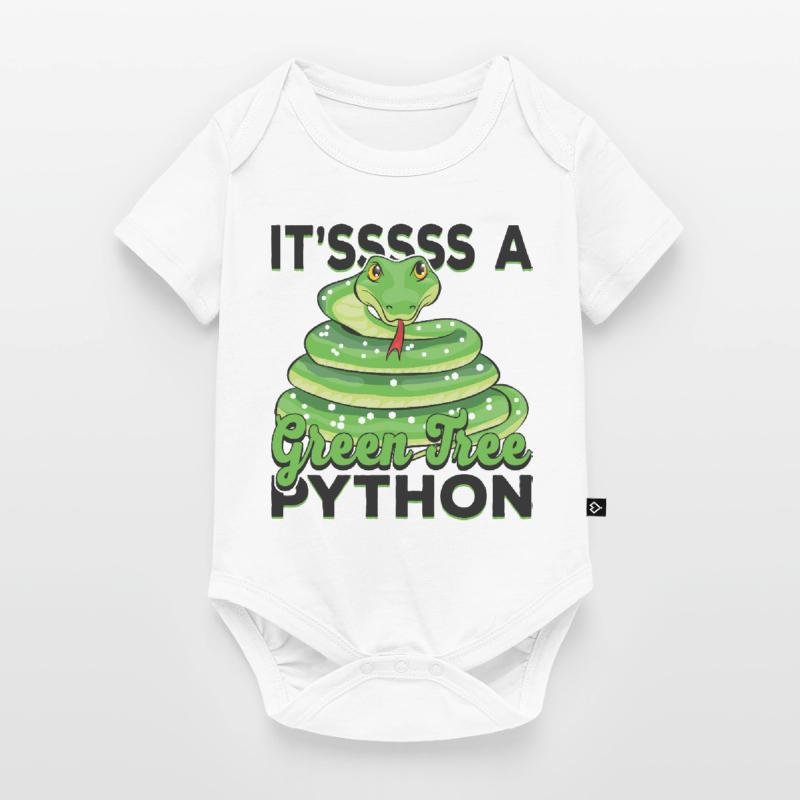 It'sssss a Green Tree Python Baby Premium short-sleeve bodysuit