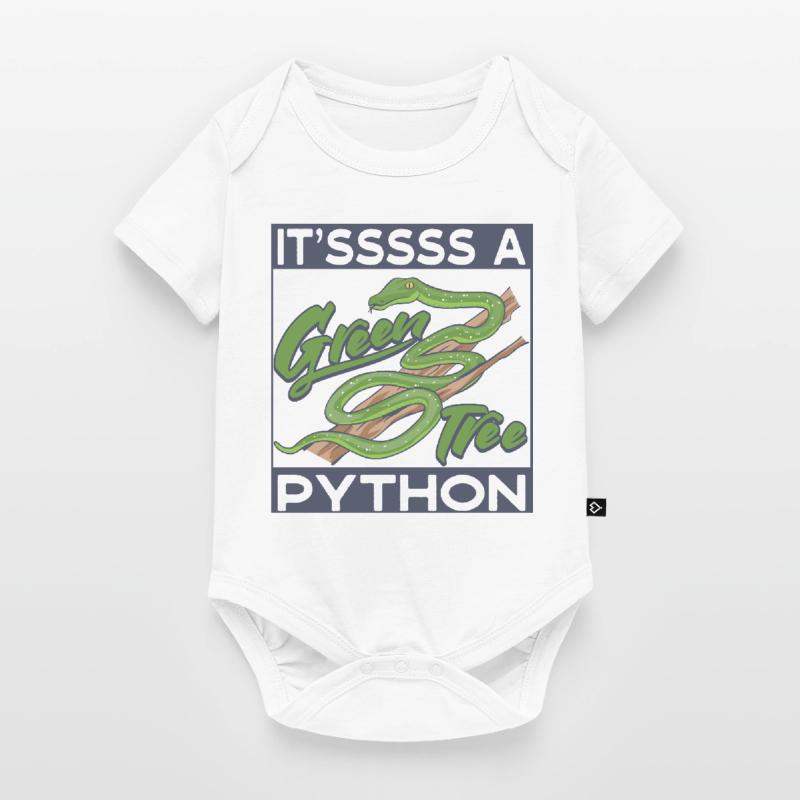 It'sssss a Green Tree Python Baby Premium short-sleeve bodysuit