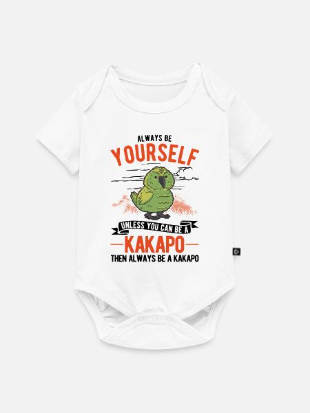 Always be yourself Kakapo - Baby Premium Kurzarmbody - Weiß
