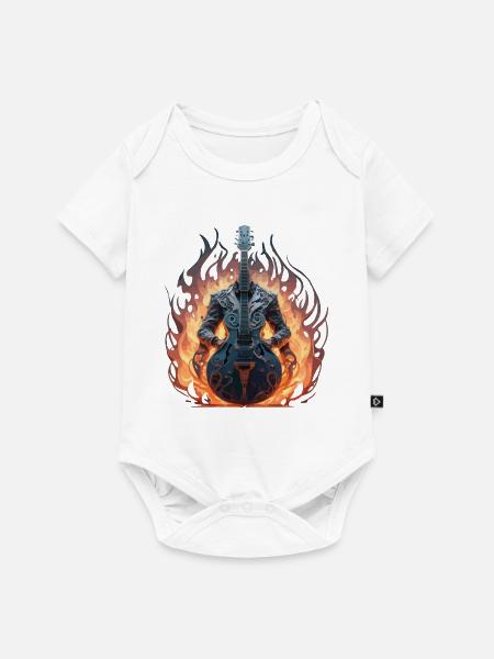 GITARRE - Baby Premium Kurzarmbody - Weiß