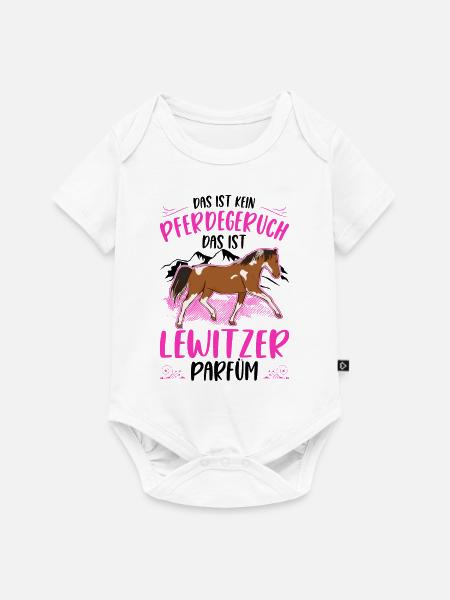 Lewitzer Parfüm Lewitzer Pferd Geruch - Baby Premium Kurzarmbody - Weiß