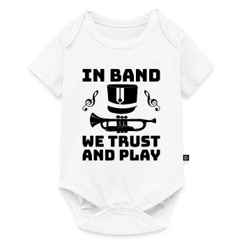 Marching Band Sayings Funny Marching Instruments - Baby Premium short-sleeve bodysuit - white - Front