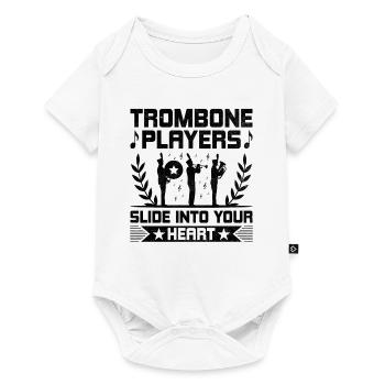 Marching Band Sayings Funny Marching Instruments - Baby Premium short-sleeve bodysuit - white - Front