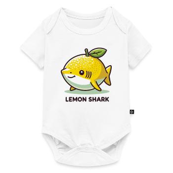 Lemon Shark Funny Animal Made of Fruit - Baby Premium short-sleeve bodysuit - white - Front