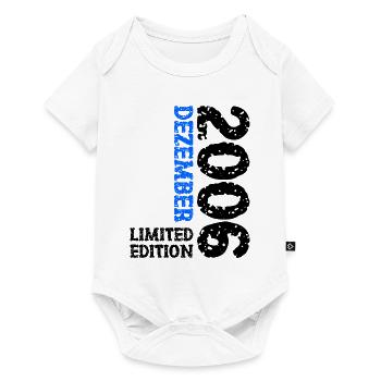 2006 Dezember Limited Edition 17. Geburtstag Deko - Baby Premium Kurzarmbody - Weiß - Vorne