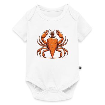 Carrots Crab Funny Animal Made of Vegetables - Baby Premium short-sleeve bodysuit - white - Front