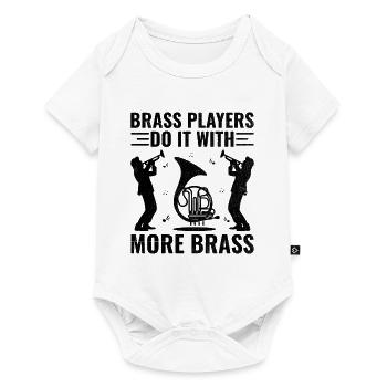 Blaskapelle Sprüche Lustige Marschinstrumente - Baby Premium Kurzarmbody - Weiß - Vorne