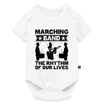 Marching Band Sayings Funny Marching Instruments - Baby Premium short-sleeve bodysuit - white - Front