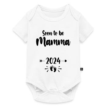 Mamma Soon To Be Mom 2024 Mother Pregnant Kids Mot - Baby Premium short-sleeve bodysuit - white - Front