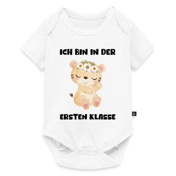 Mädchen Einschulung 2023 Schulbeginn Schulkind - Baby Premium Kurzarmbody - Weiß - Vorne