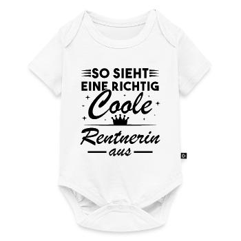 So sieht eine richtig coole Rentnerin aus - Baby Premium Kurzarmbody - Weiß - Vorne