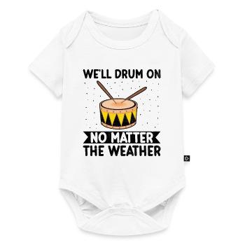 Drum Corps Marching Band Drum Corp Music Percussio - Baby Premium short-sleeve bodysuit - white - Front