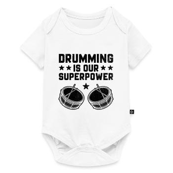 Drum Corps Marching Band Drum Corp Music Percussio - Baby Premium Kurzarmbody - Weiß - Vorne