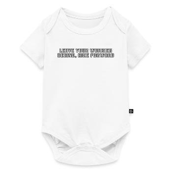 Wandern - Leave your worries behind, hike forward - Baby Premium Kurzarmbody - Weiß - Vorne