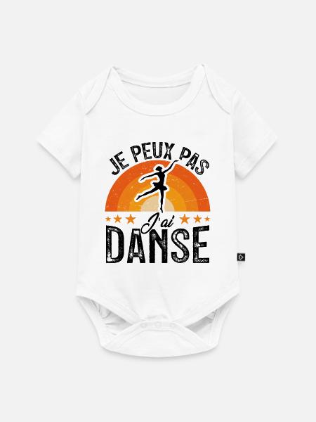 Ich kann nicht tanzen - Baby Premium Kurzarmbody - Weiß
