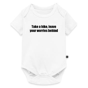 Hiking - Take a hike, leave your worries behind - Baby Premium short-sleeve bodysuit - white - Front