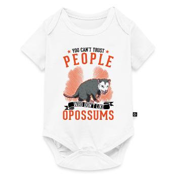 Opossum cadeau opossum marsupial - Body à manches courtes Premium Bébé - blanc - Devant
