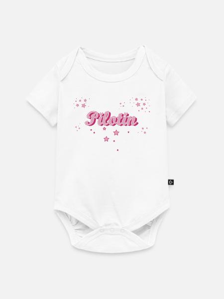 Flugzeug Abschluss-Geschenk Pilotin - Baby Premium Kurzarmbody - Weiß