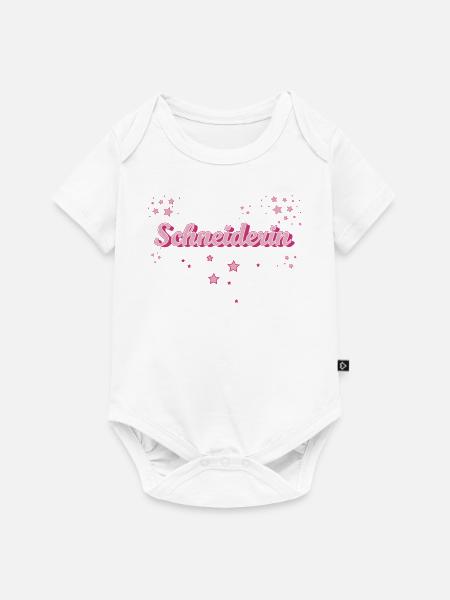 Schneidern Abschluss-Geschenk Textil-Schneiderin - Baby Premium Kurzarmbody - Weiß