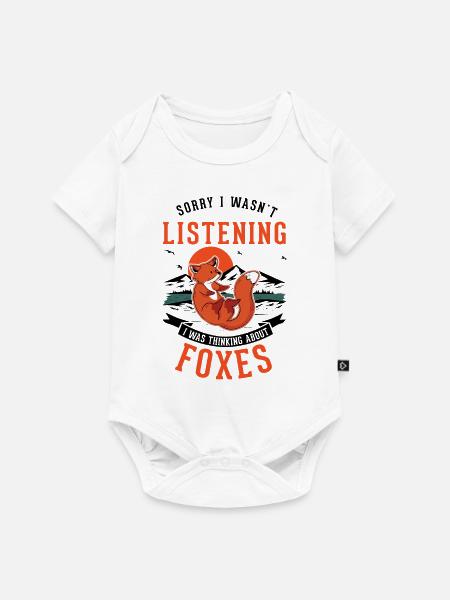 Fuchs Geschenk Rotfuchs - Baby Premium Kurzarmbody - Weiß