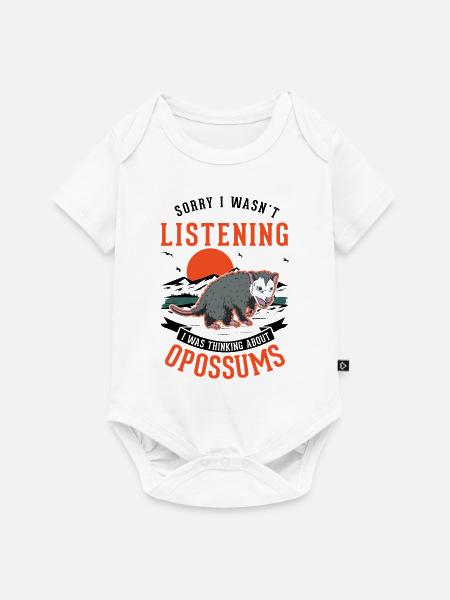 Opossum Geschenk Possum Beutelratte - Baby Premium Kurzarmbody - Weiß