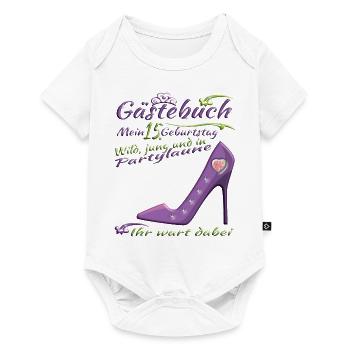Livre d’or 15e anniversaire fille et garçon - Body à manches courtes Premium Bébé - blanc - Devant