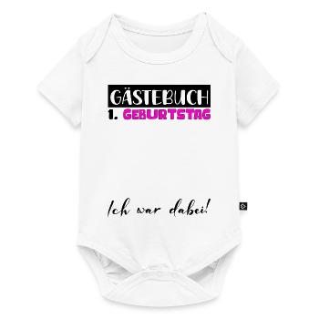 1er Cadeau D’anniversaire Filles Livre D’or Femmes - Body à manches courtes Premium Bébé - blanc - Devant