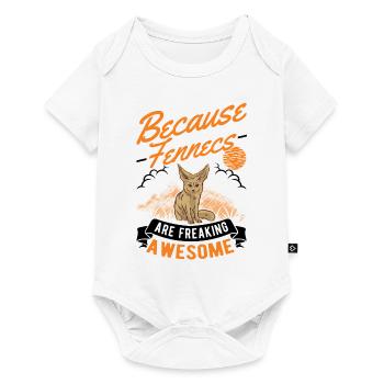 Parce que les Fennecs sont vraiment géniaux Fennek - Body à manches courtes Premium Bébé - blanc - Devant