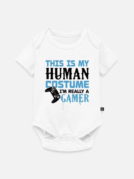 Ich bin wirklich ein Gamer - Baby Premium Kurzarmbody - Weiß