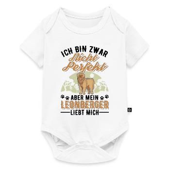 Leonberger Geschenk - Baby Premium Kurzarmbody - Weiß - Vorne