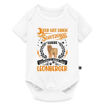 Leonberger Schutzengel - Baby Premium Kurzarmbody - Weiß - Vorne