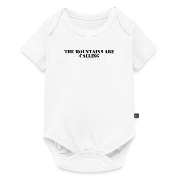Hiking - The Mountains Are Calling - Baby Premium short-sleeve bodysuit - white - Front