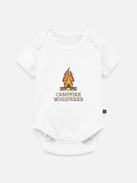 Campfire Whisperer - Baby Premium Kurzarmbody - Weiß