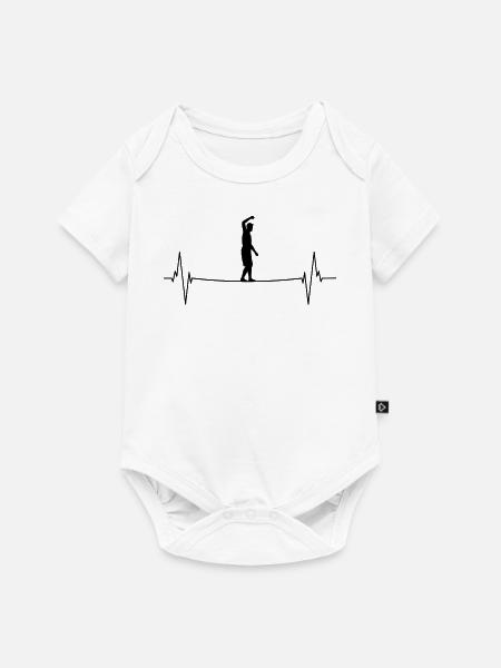 Pulsierende Balance Kunst - Baby Premium Kurzarmbody - Weiß