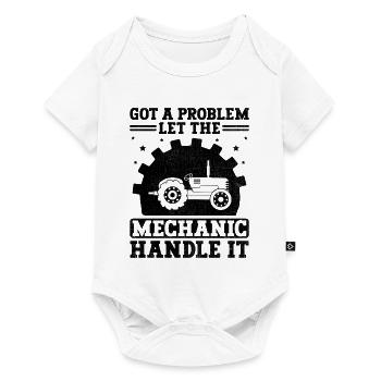 Agricultural Mechanic Funny Tractor Mechanics Farm - Baby Premium short-sleeve bodysuit - white - Front