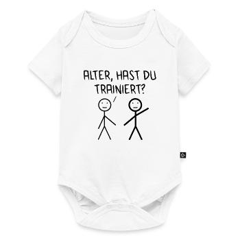 Age Have You Been Training Fitness Gym Bodybuilding - Baby Premium short-sleeve bodysuit - white - Front