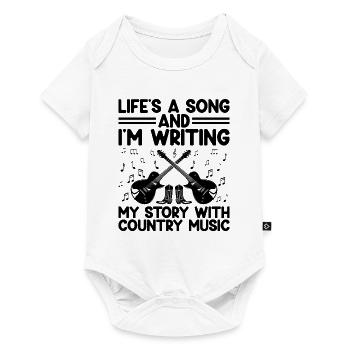 Comté Musique Vintage Amateur de musique Western Country C - Body à manches courtes Premium Bébé - blanc - Devant