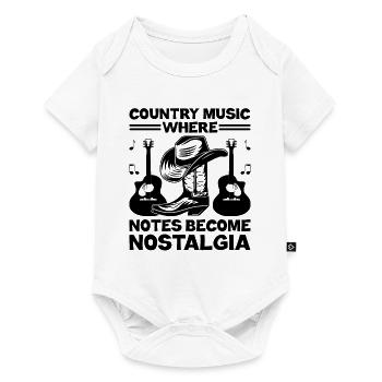Comté Musique Vintage Amateur de musique Western Country C - Body à manches courtes Premium Bébé - blanc - Devant