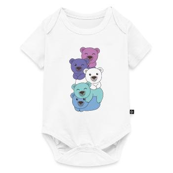 Spectrasexual Flag Pride LGBTQ Ours mignon - Body à manches courtes Premium Bébé - blanc - Devant