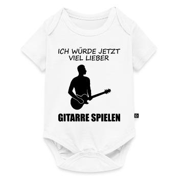 Dear Guitar Gift for Musician - Baby Premium short-sleeve bodysuit - white - Front
